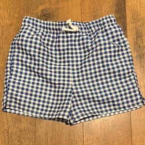 Little English Gingham Blue and White Shorts